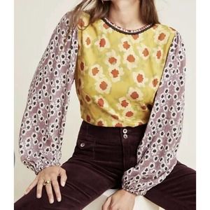 Anthropologie Bl-nk London Dorette Multicolor Long Sleeve